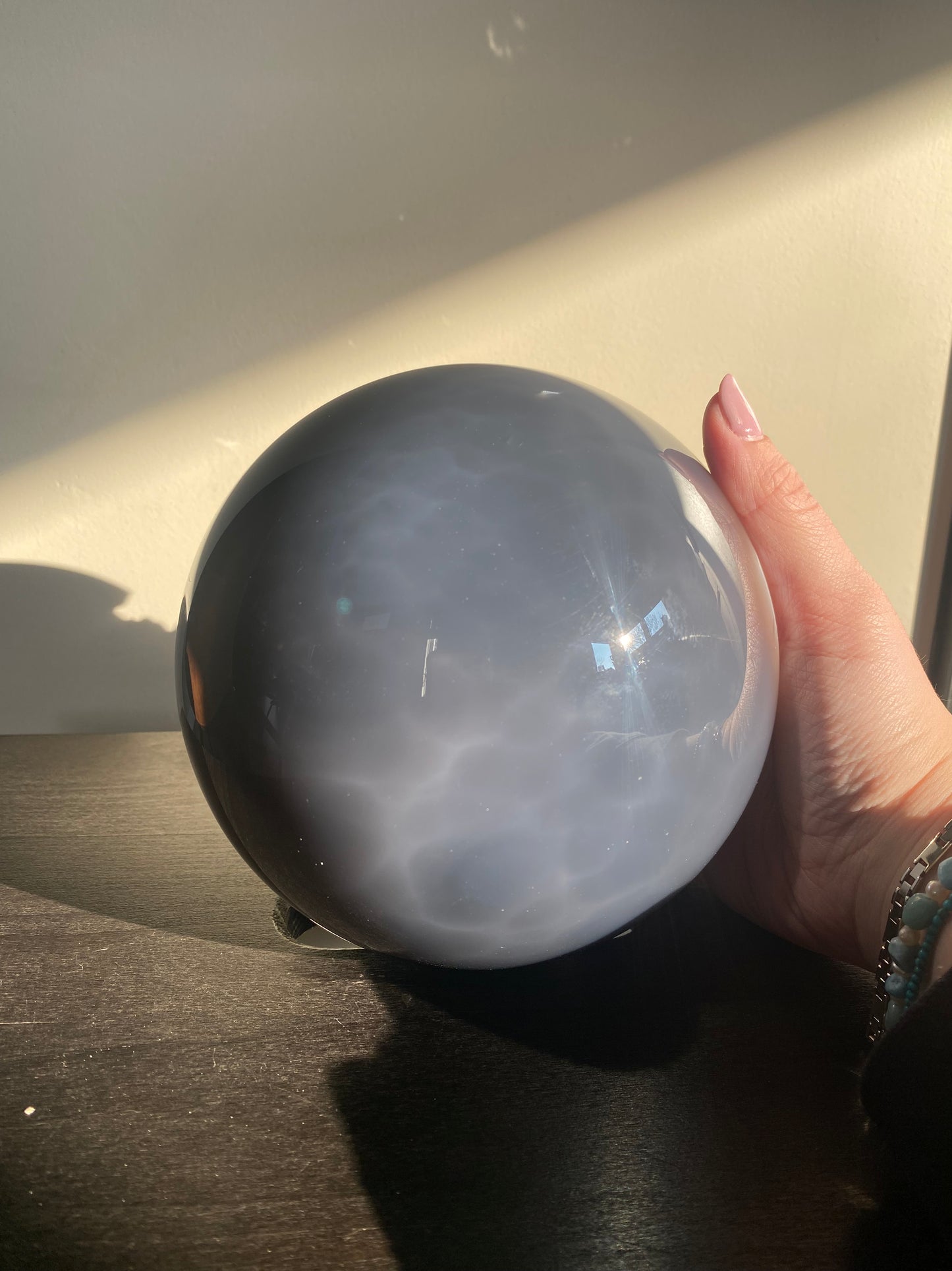 XL agaat x amethist sphere