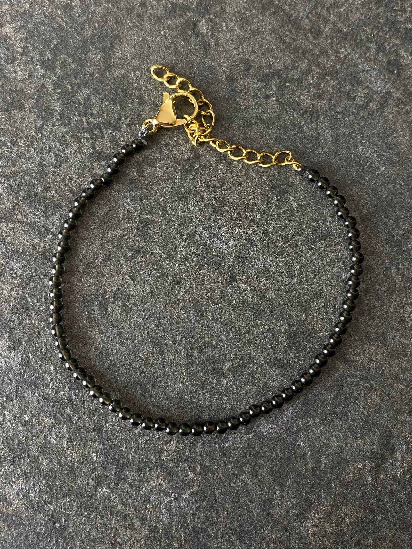 Obsidiaan armbandje