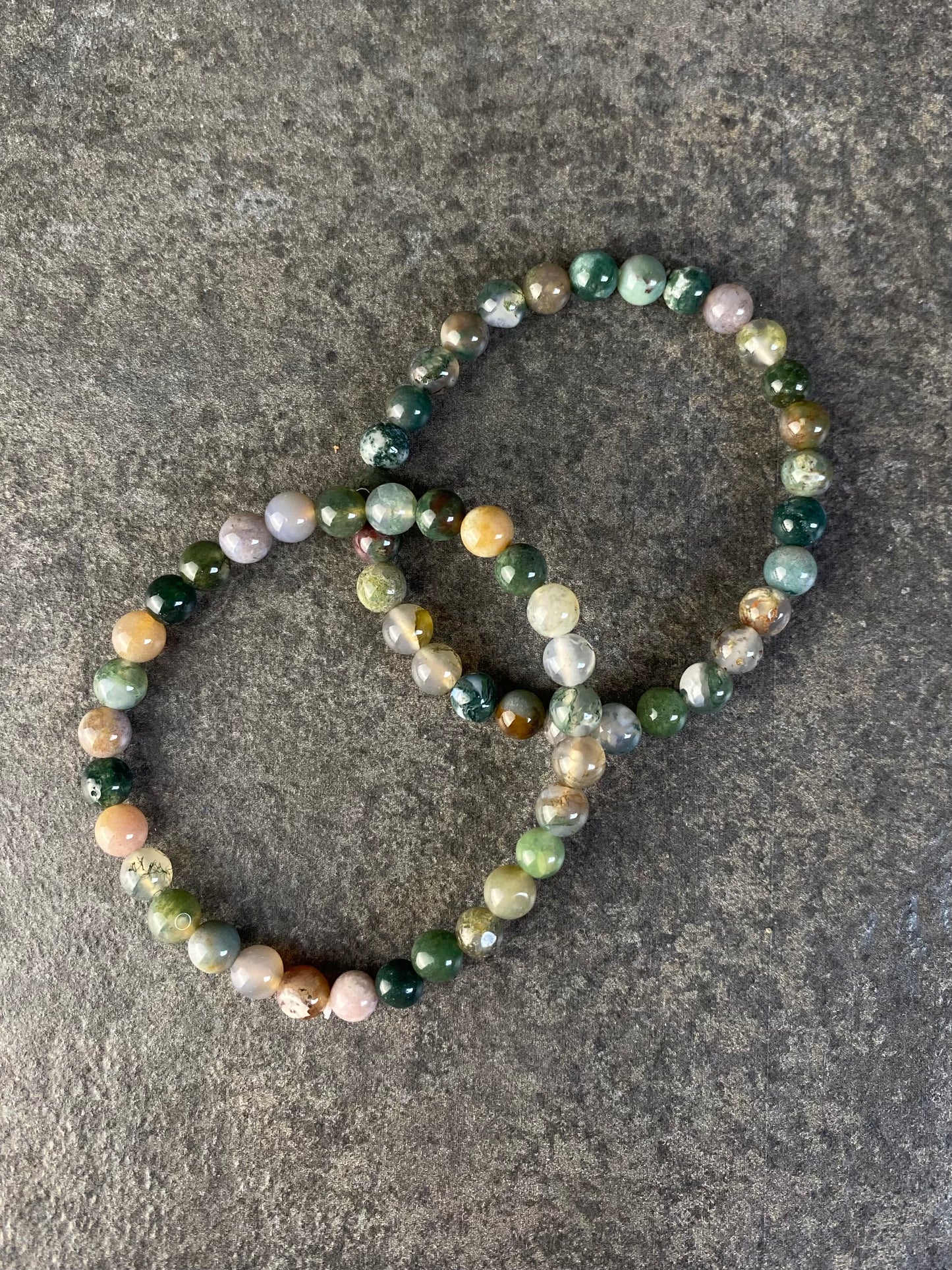 Oceaan jaspis/moss agaat armband