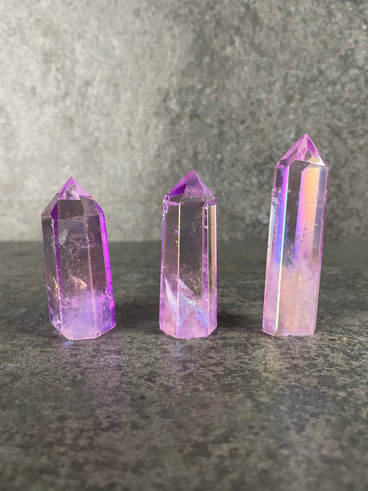 Aura coated bergkristal torens