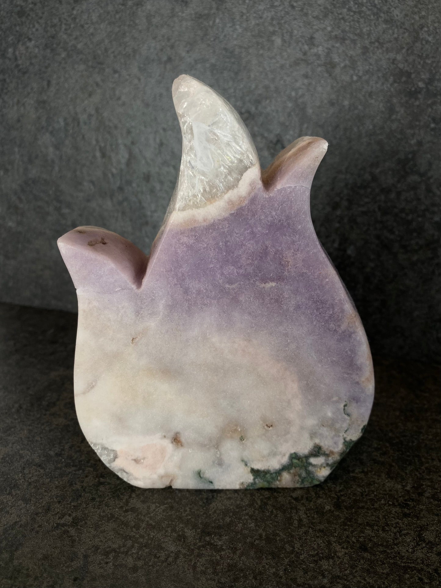 Roze chalcedoon vlam
