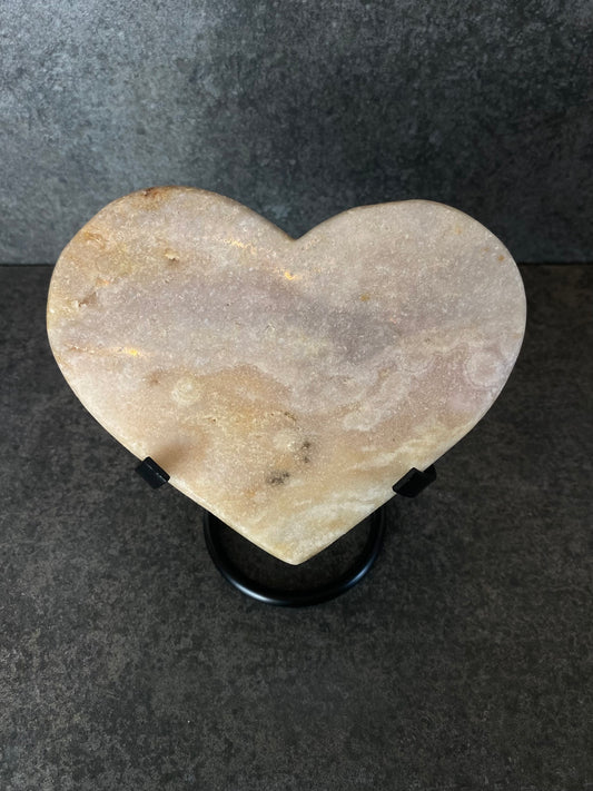 Roze chalcedoon hart