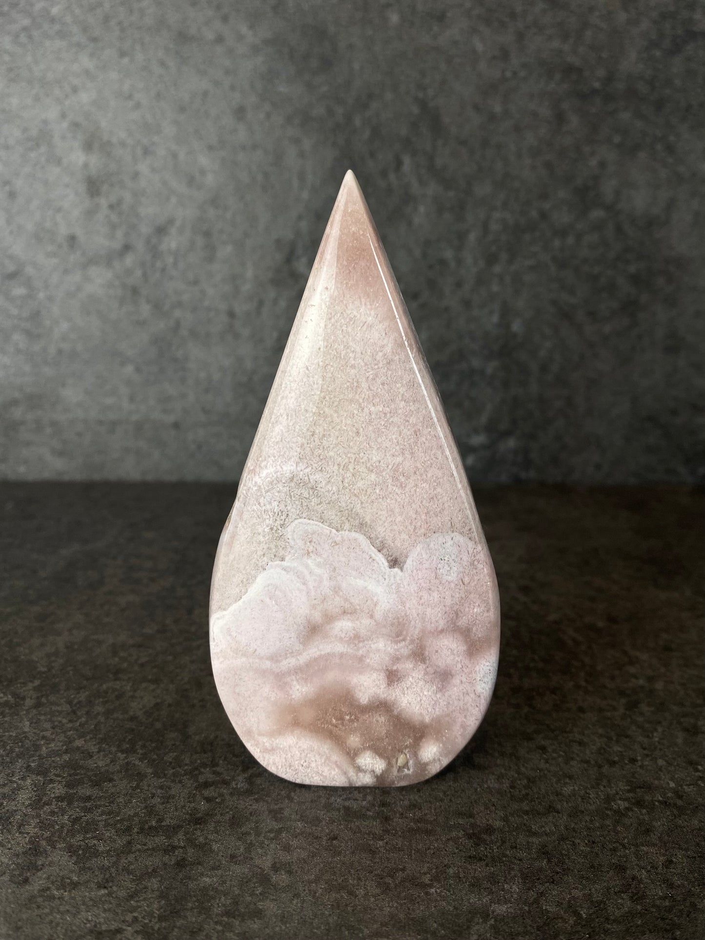 Roze chalcedoon vlam