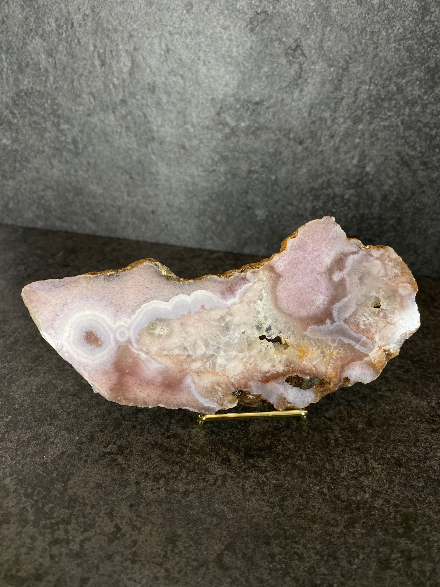 Roze chalcedoon slab