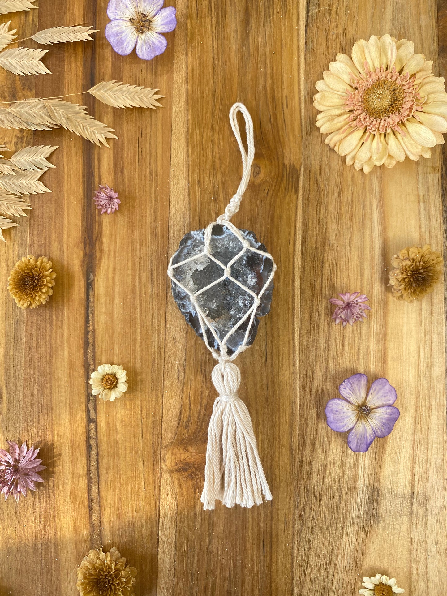 Hanger met agaat geode