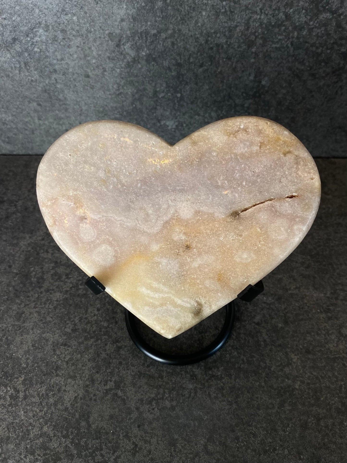 Roze chalcedoon hart