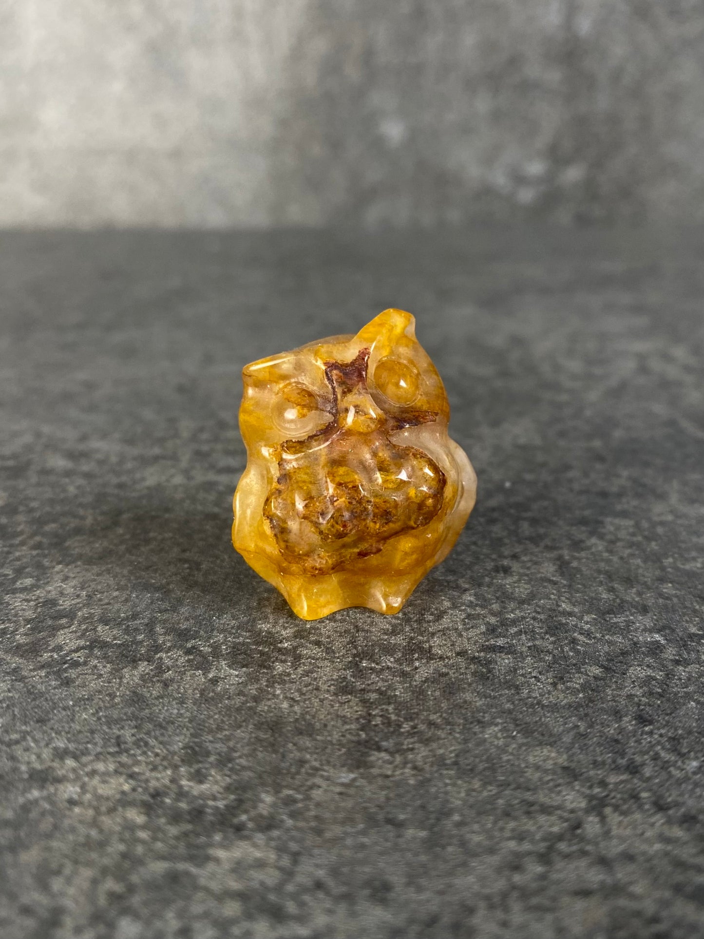 Golden healer uil carving