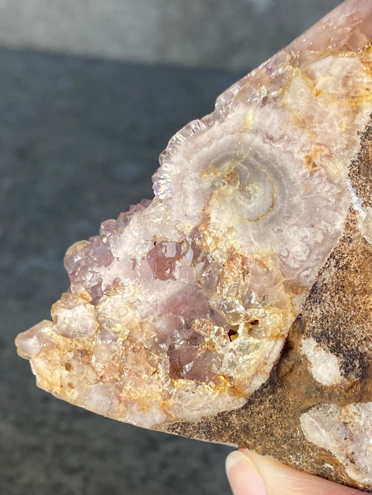 Roze chalcedoon freeform