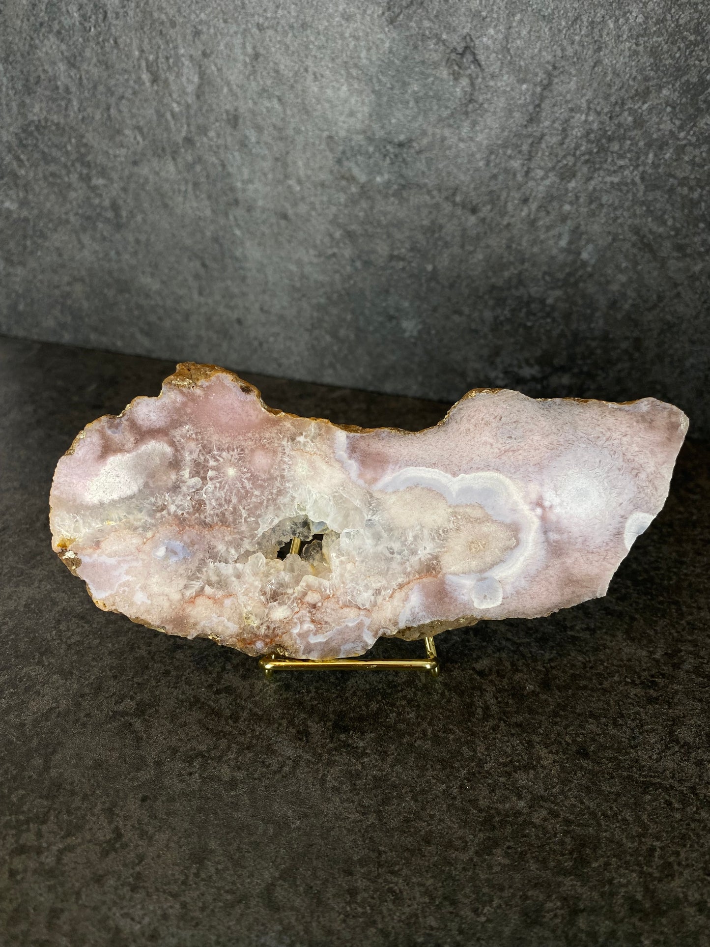 Roze chalcedoon slab
